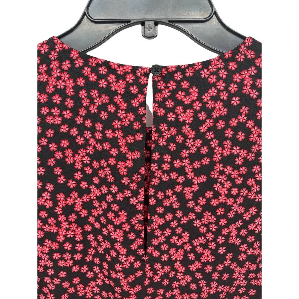 BP Black Graphic Blooms Long Sleeve Dress Size XSmall - Picture 3 of 12